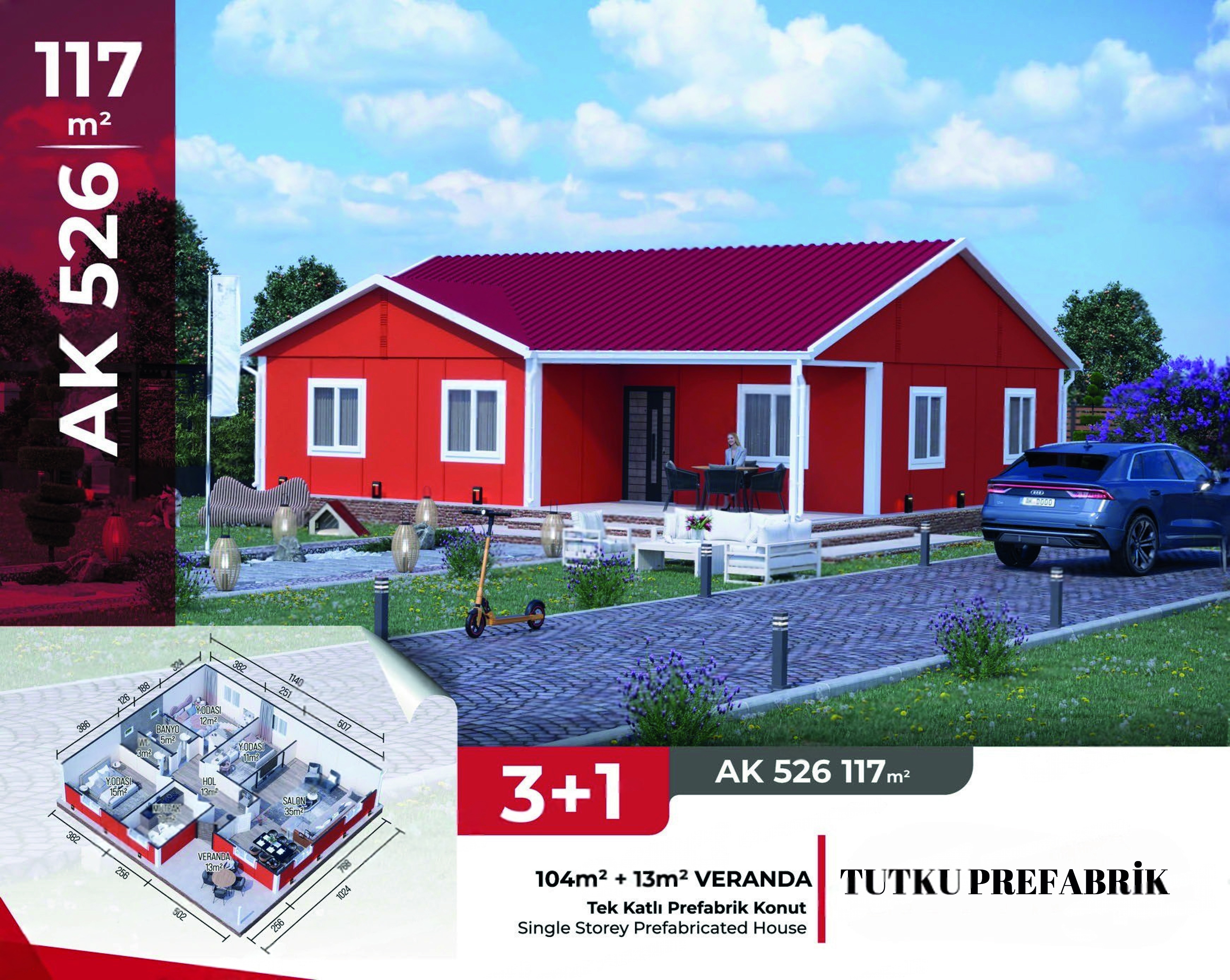 AK 526 - 117m² Prefabrik Ev